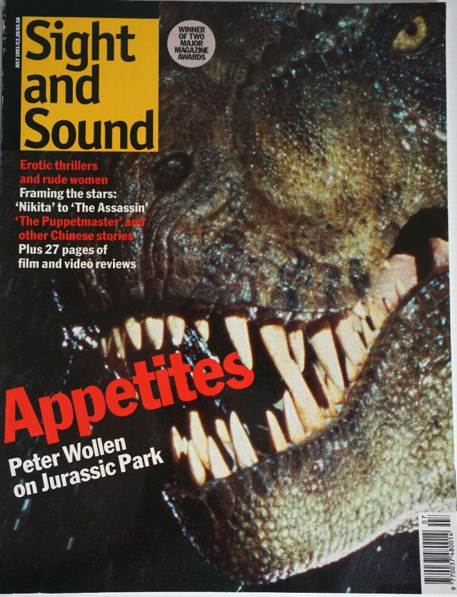 SIGHT AND SOUND magazine side cover Issue 27 July 1993