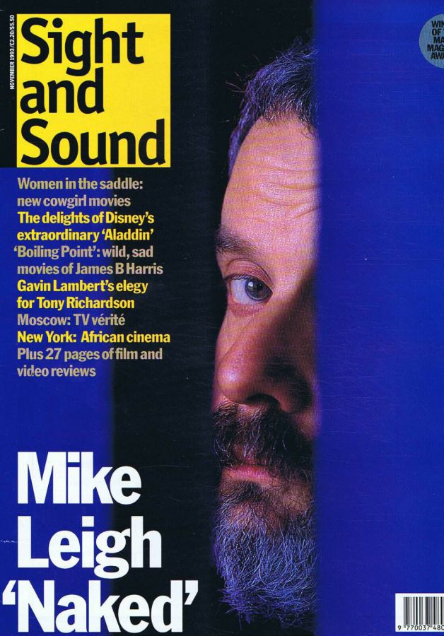 SIGHT AND SOUND magazine side cover Issue 31 November 1993