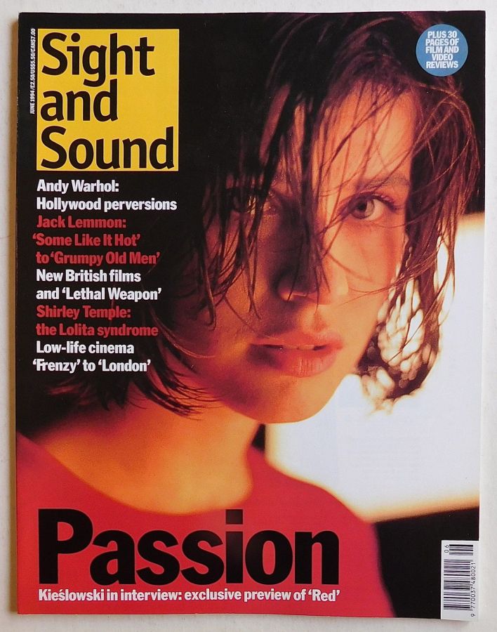 SIGHT AND SOUND magazine side cover Issue 38 June 1994