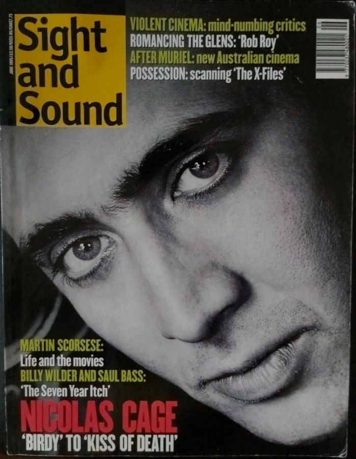 SIGHT AND SOUND magazine side cover Issue 50 June 1995