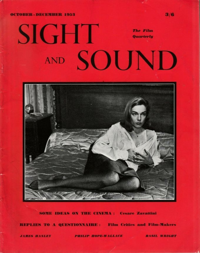 SIGHT AND SOUND (30s-90s) magazine side cover Issue 96 October/November/December 1953