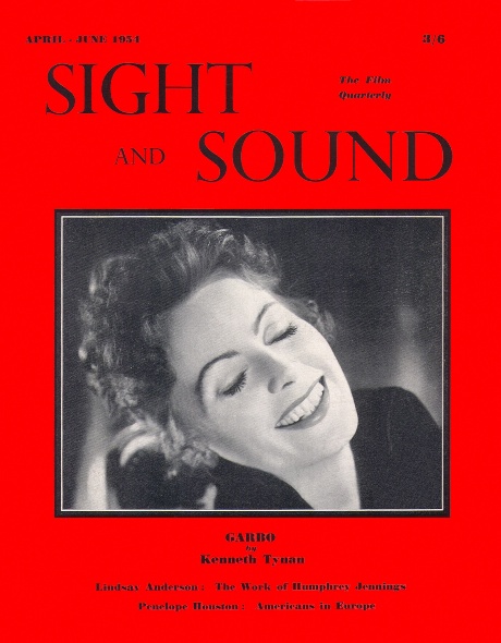 SIGHT AND SOUND (30s-90s) magazine side cover Issue 98 April/May/June 1954