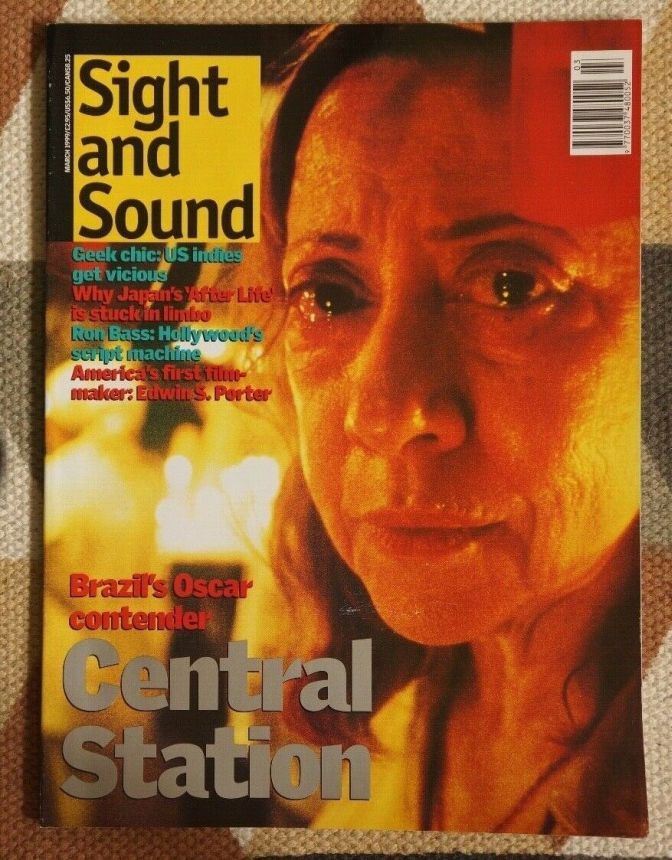 SIGHT AND SOUND magazine side cover Issue 95 March 1999
