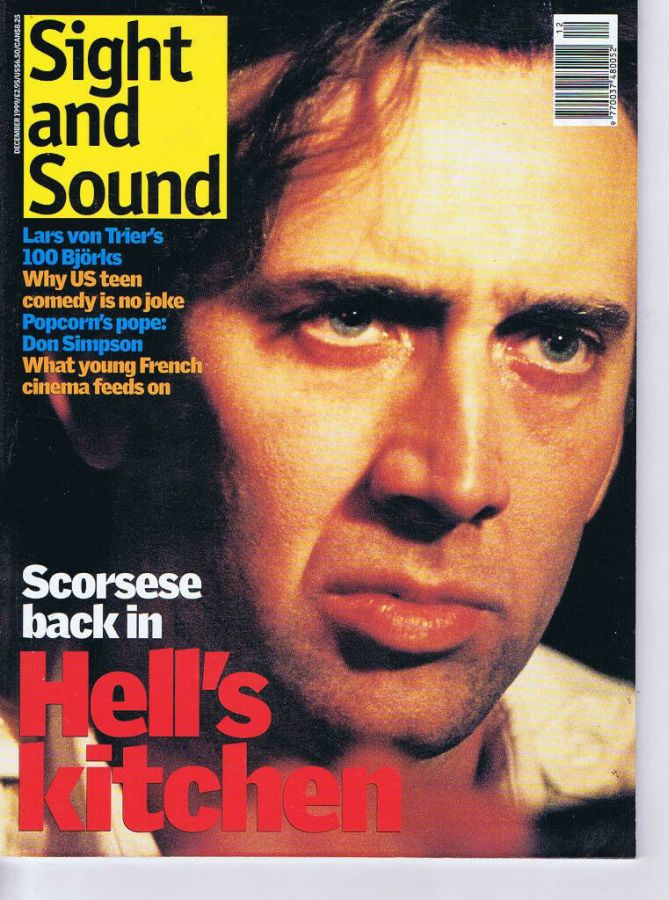 SIGHT AND SOUND magazine side cover Issue 104 December 1999