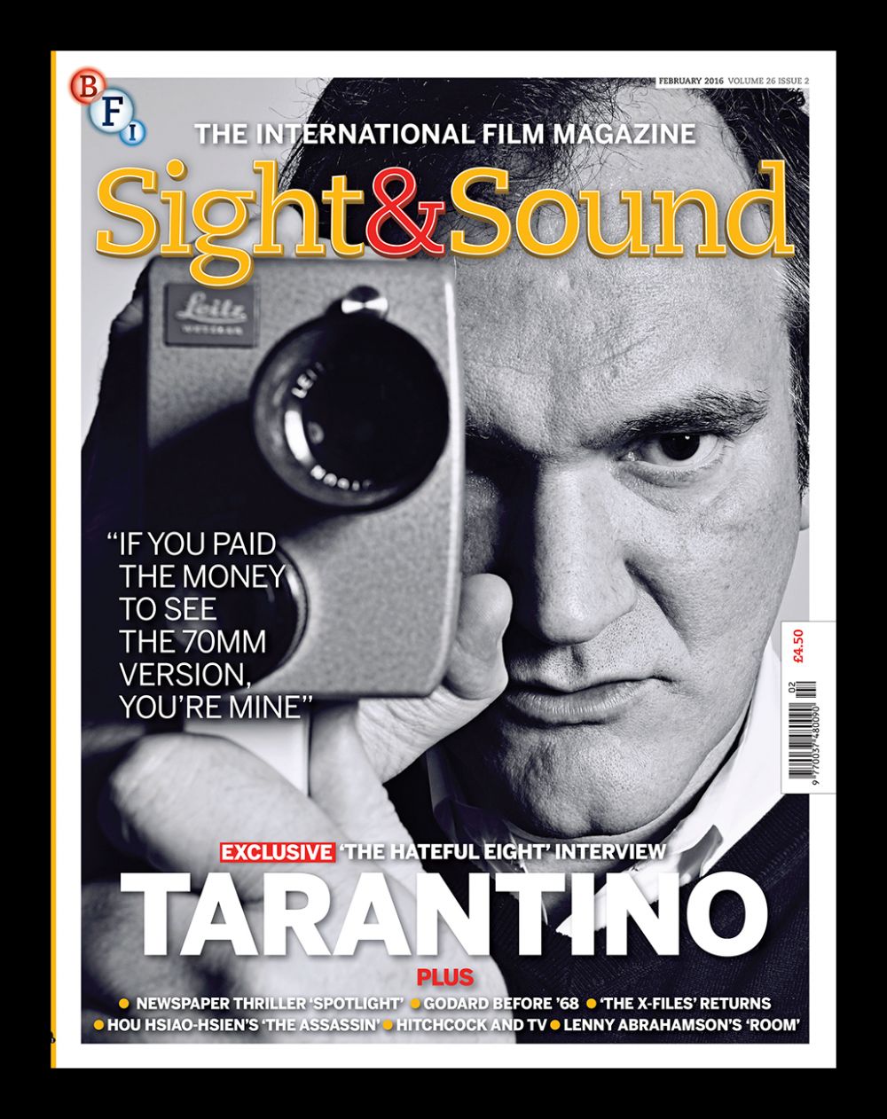 SIGHT AND SOUND magazine side cover February 2016