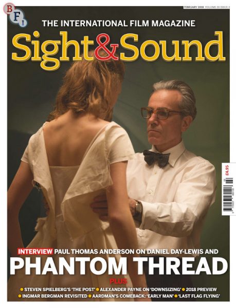 SIGHT AND SOUND magazine side cover  February 2018