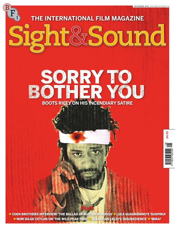 SIGHT AND SOUND magazine side cover  December 2018