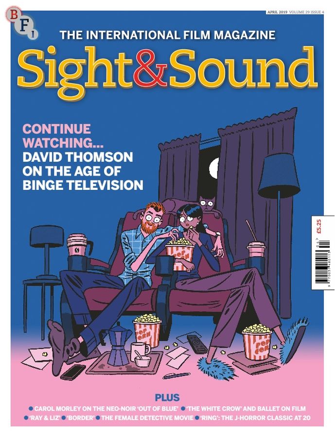 SIGHT AND SOUND magazine side cover  April 2019
