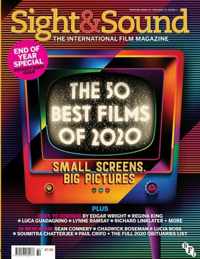 SIGHT AND SOUND magazine side cover  Vol 31 # 1  December 2020/ January 2021 