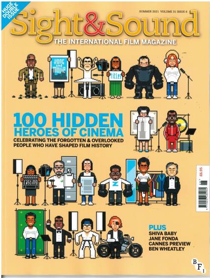 SIGHT AND SOUND magazine side cover  Vol 31 No 6  July 2021