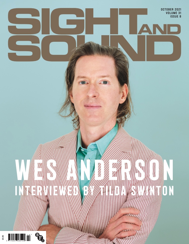 SIGHT AND SOUND magazine side cover  Vol 31 No 8  October 2021