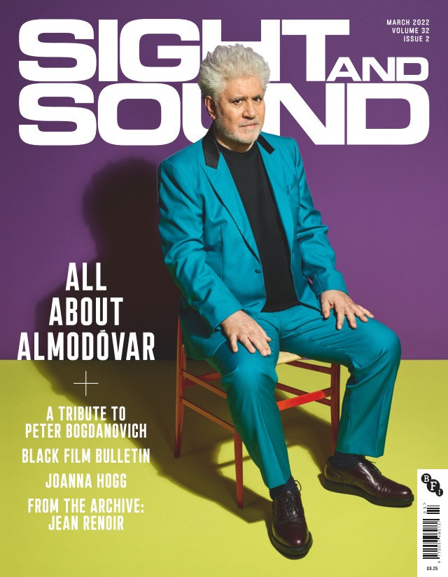 SIGHT AND SOUND magazine side cover  March 2022