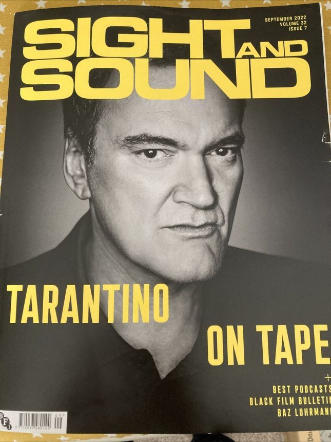 SIGHT AND SOUND magazine side cover  September 2022