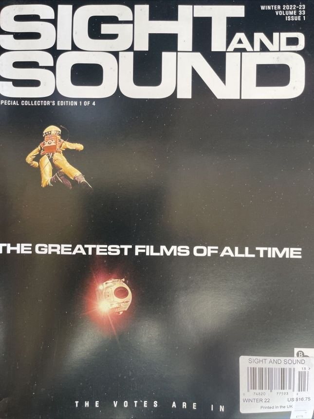 SIGHT AND SOUND magazine side cover Winter 2022