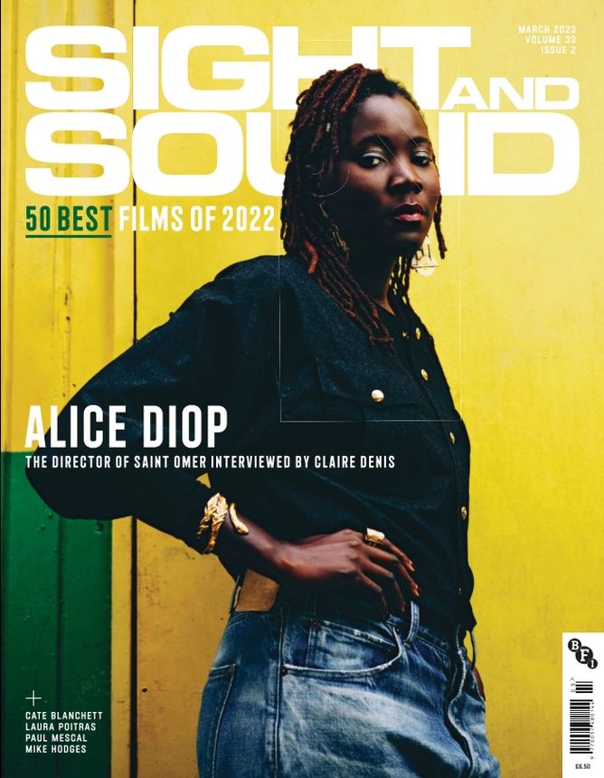 SIGHT AND SOUND magazine side cover  March 2023