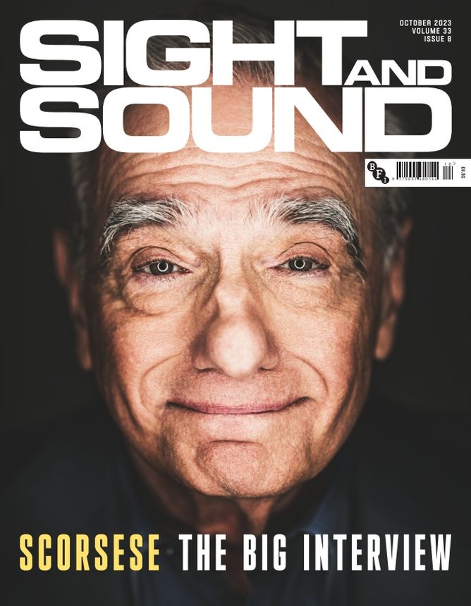 SIGHT AND SOUND magazine side cover  October 2023