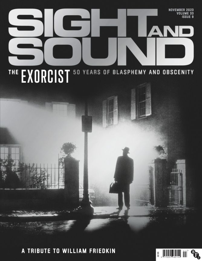 SIGHT AND SOUND magazine side cover  November 2023