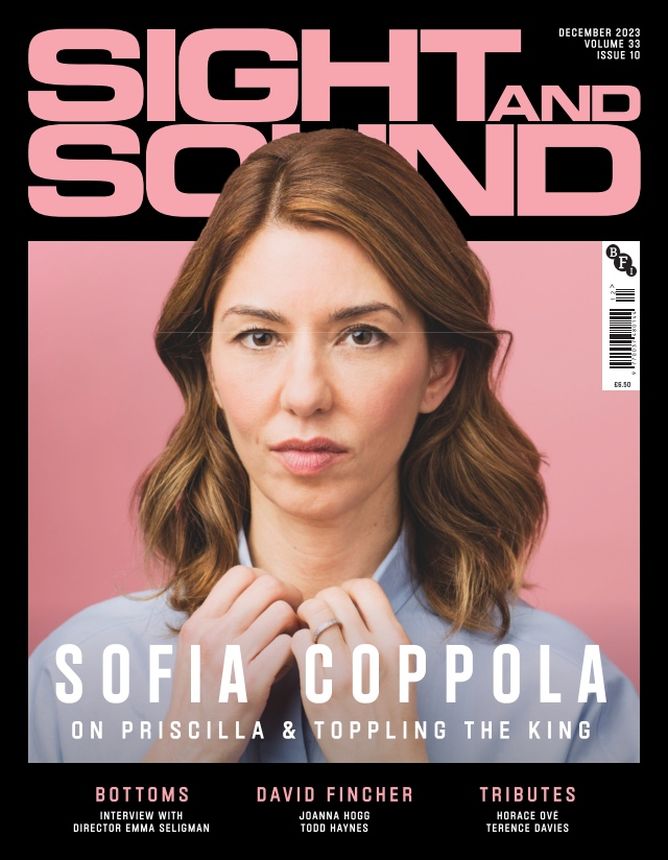 SIGHT AND SOUND magazine side cover  December 2023