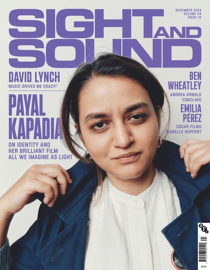 SIGHT AND SOUND magazine side cover  Vol 34 No 10  December 2024