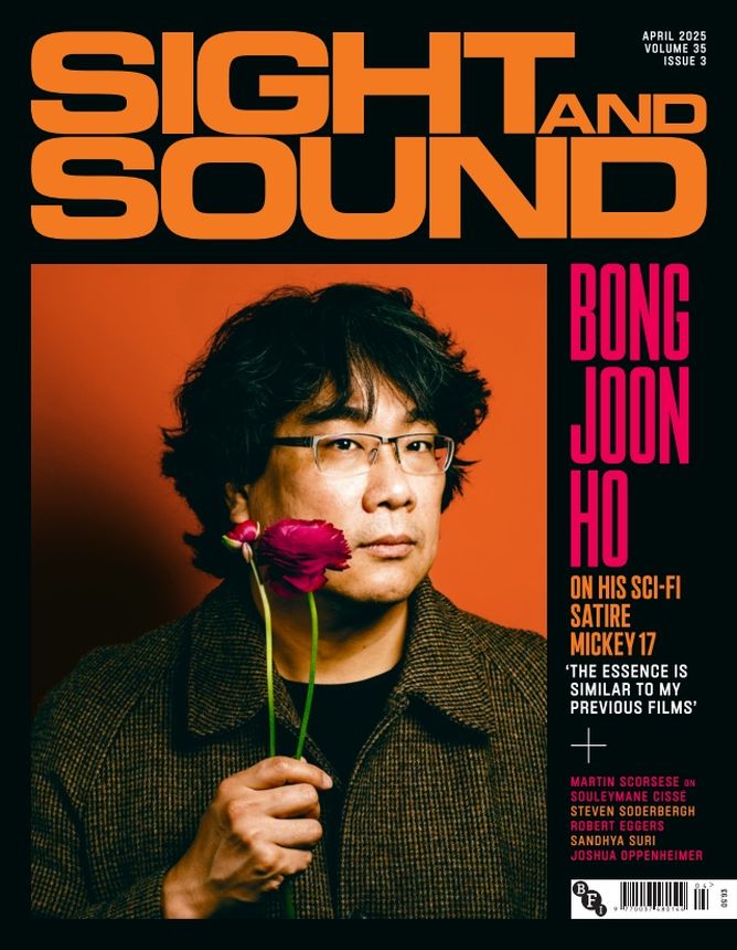 SIGHT AND SOUND magazine side cover  April 2025