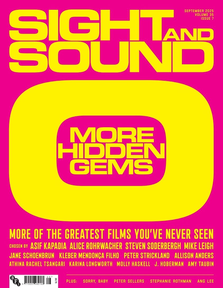 SIGHT AND SOUND magazine side cover  September 2025