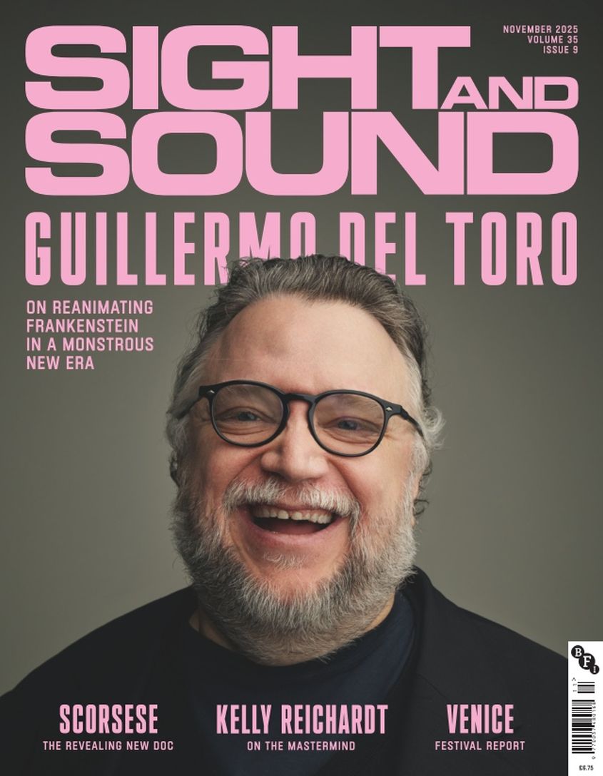 SIGHT AND SOUND magazine side cover  November 2025