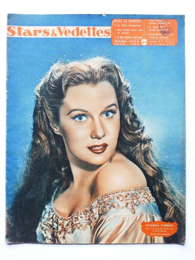 STARS ET VEDETTES magazine side cover Issue 9   1948