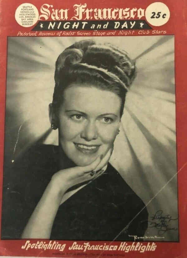 SAN FRANCISCO NIGHT AND DAY magazine side cover  May 1947