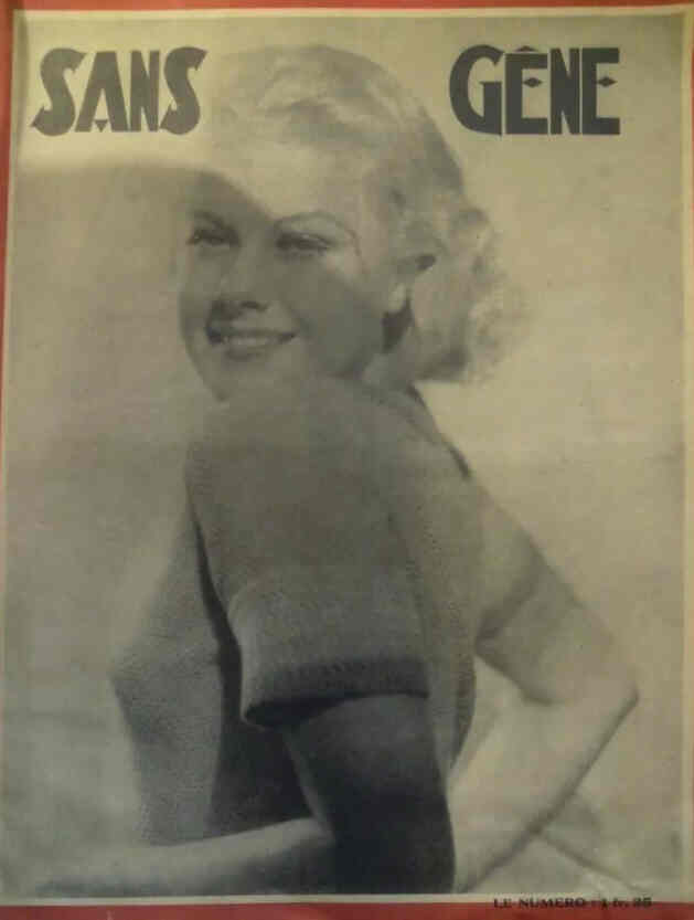 SANS-GENE magazine side cover 29 April 1933