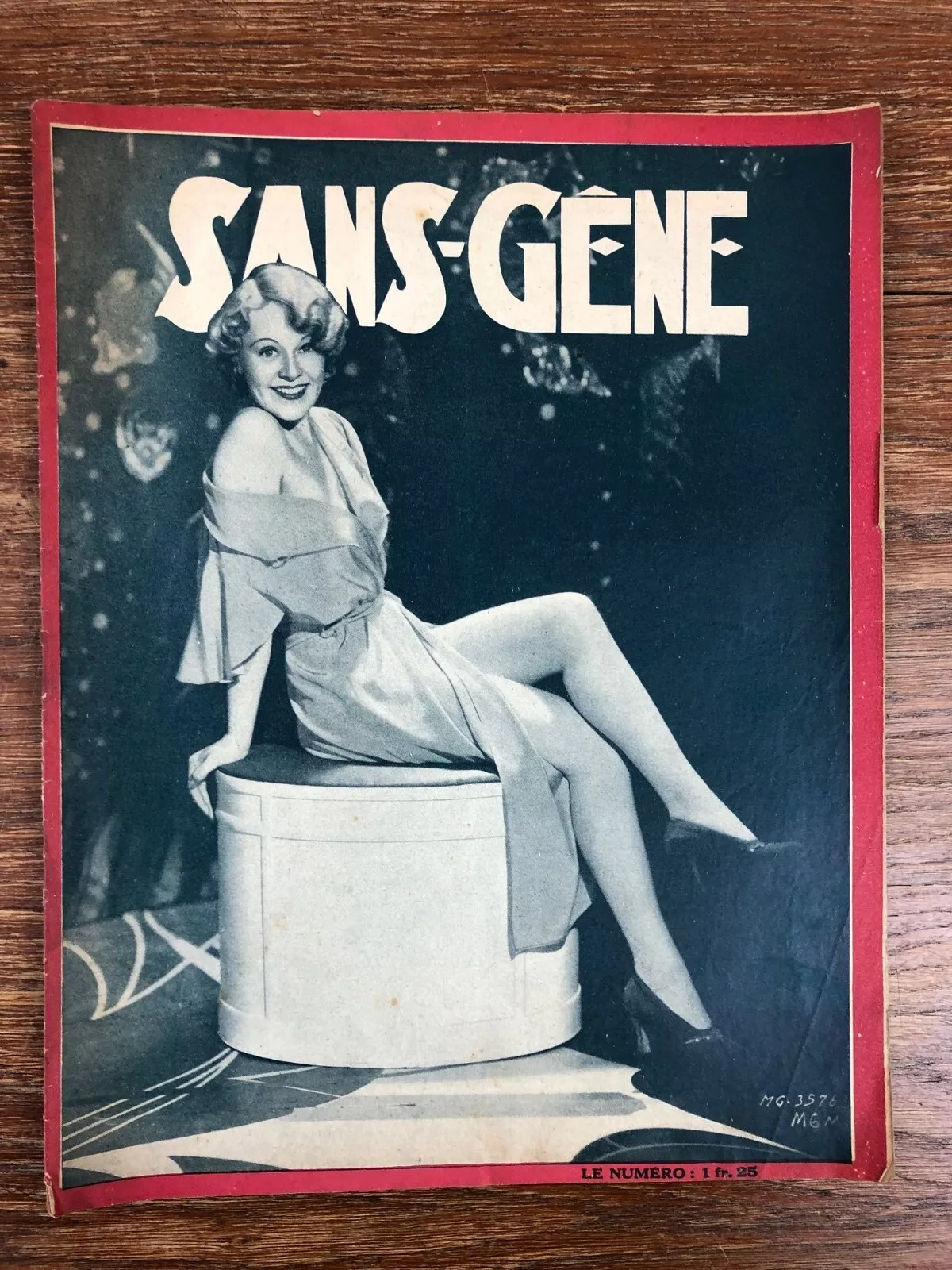 SANS-GENE magazine side cover Issue 760 14 April 1934
