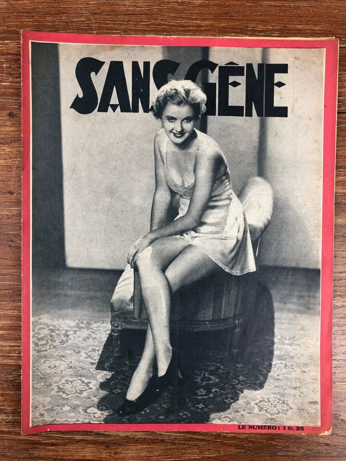 SANS-GENE magazine side cover Issue 778 18 August 1934
