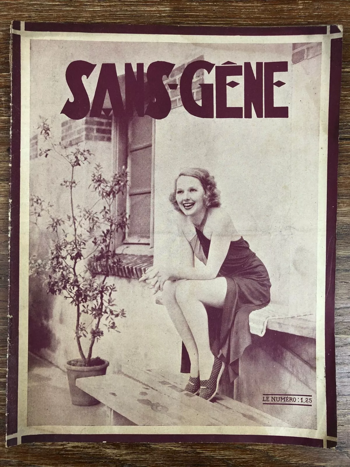 SANS-GENE magazine side cover Issue 871 30 May 1936