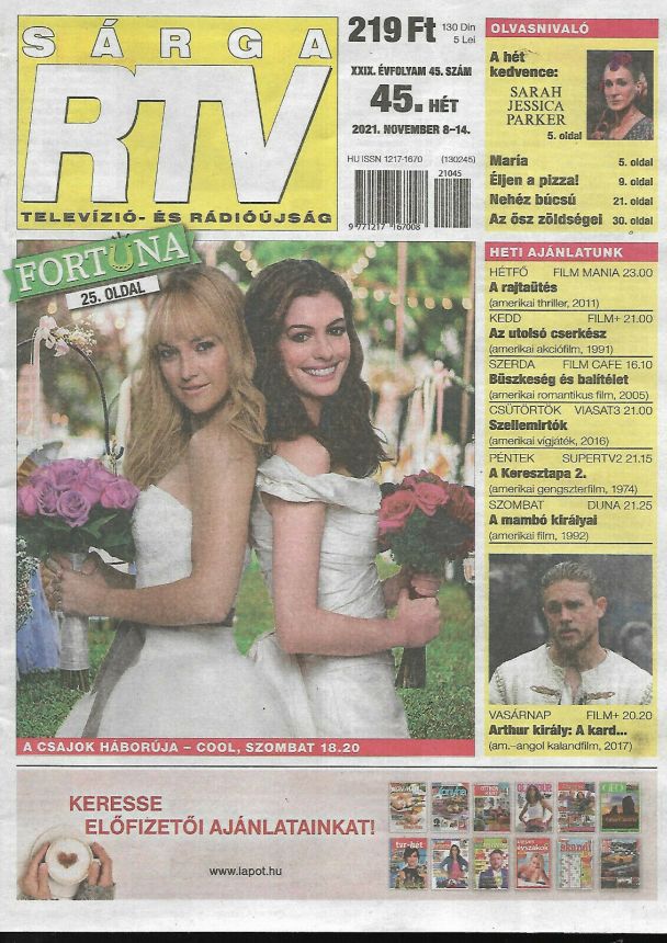 SARGA TV magazine side cover Issue 45 8 November 2021