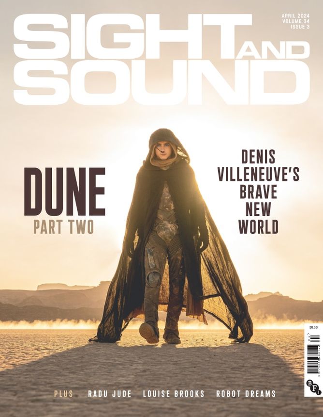 SIGHT AND SOUND magazine side cover  Vol 34 No 3  April 2024