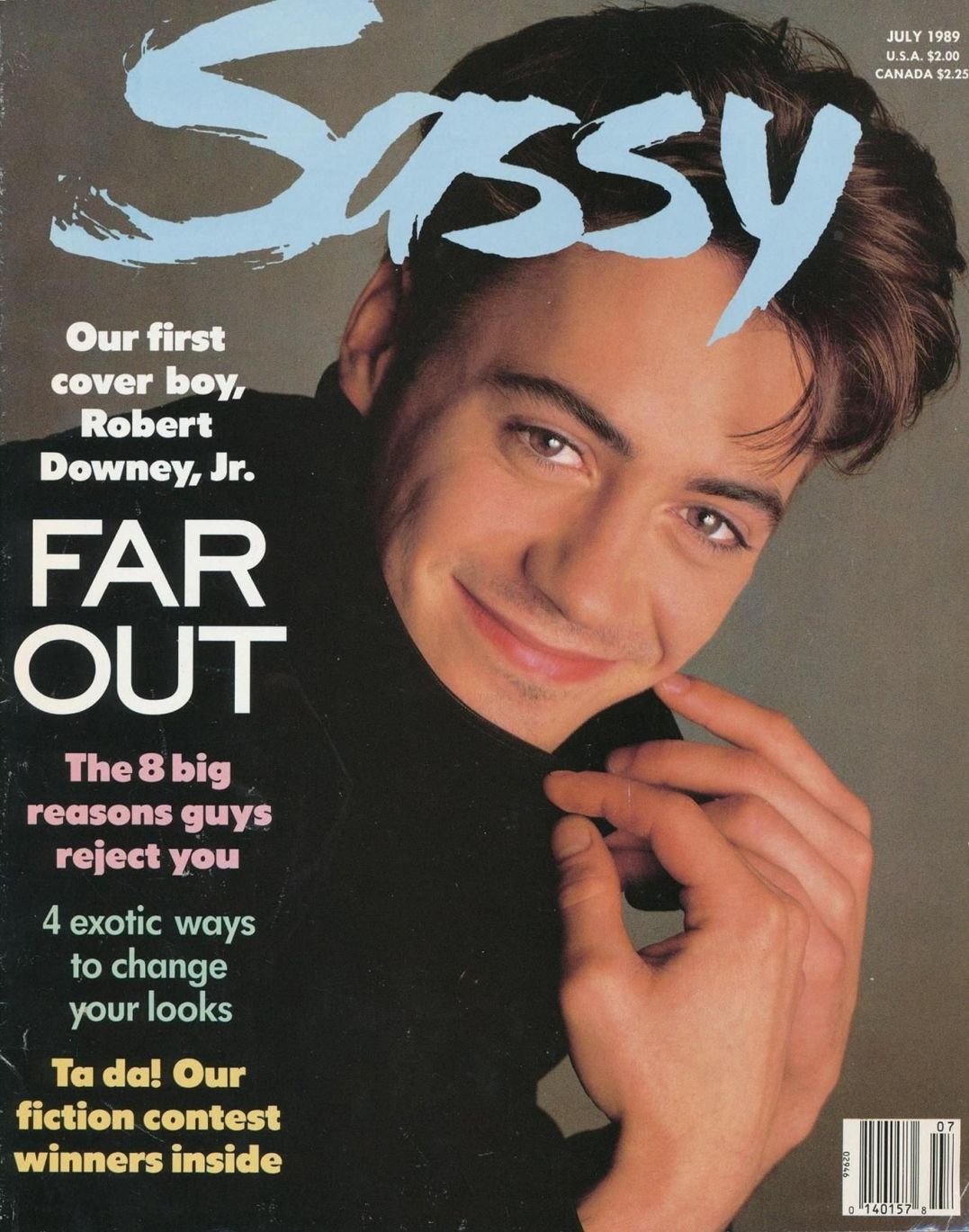 SASSY magazine side cover  July 1989