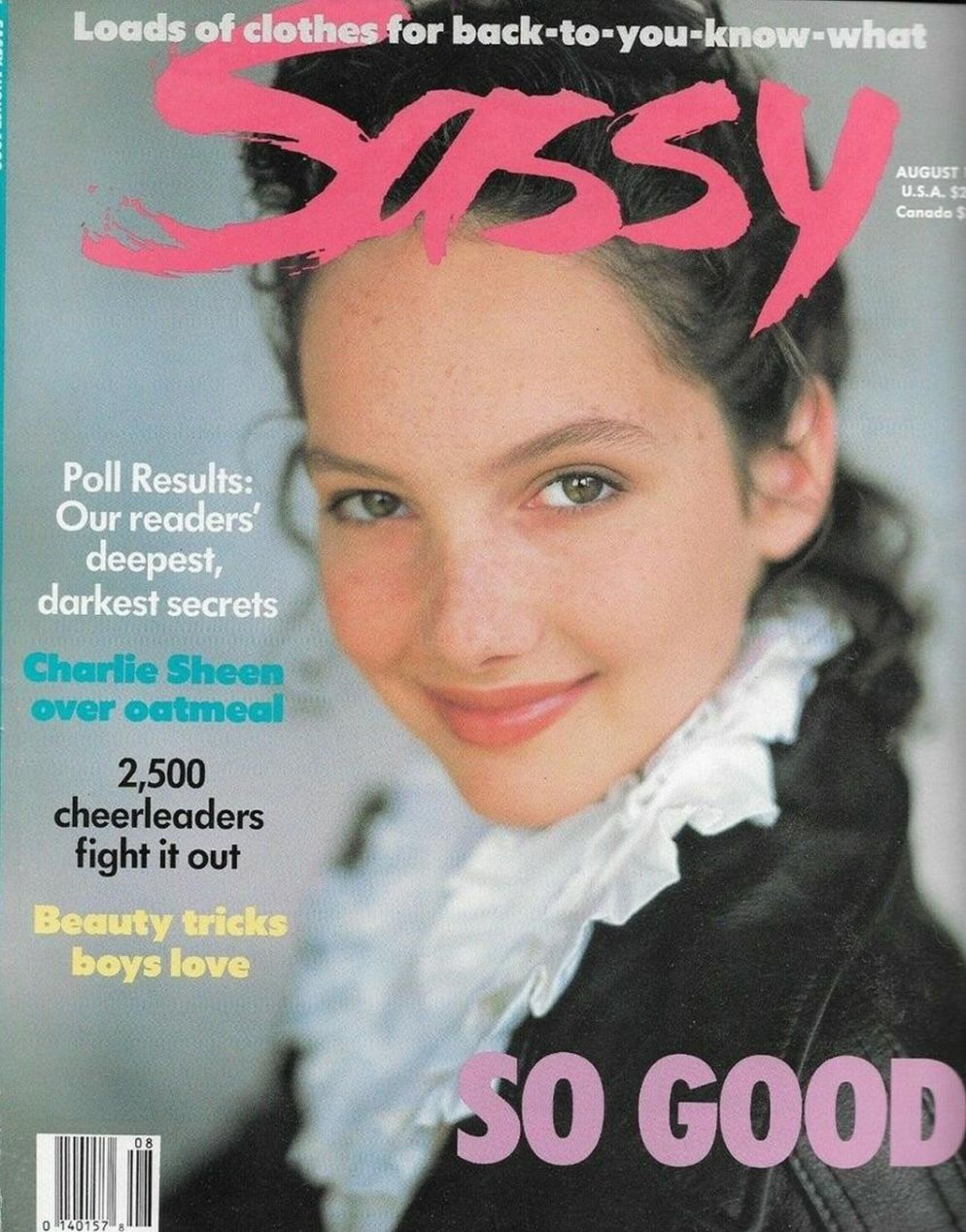 SASSY magazine side cover  August 1989