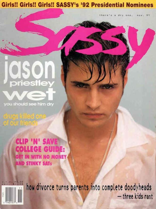 SASSY magazine side cover  November 1991