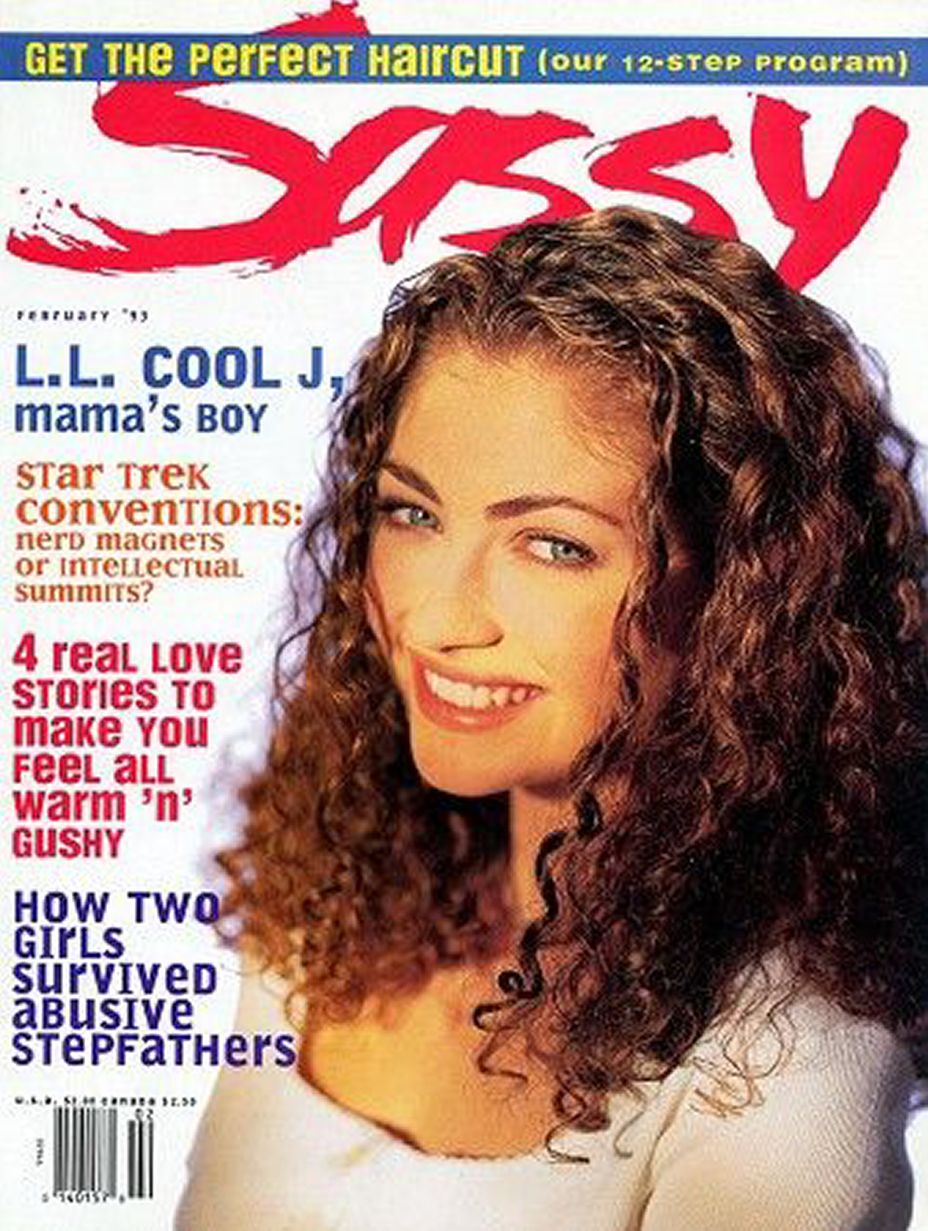 SASSY magazine side cover  February 1993