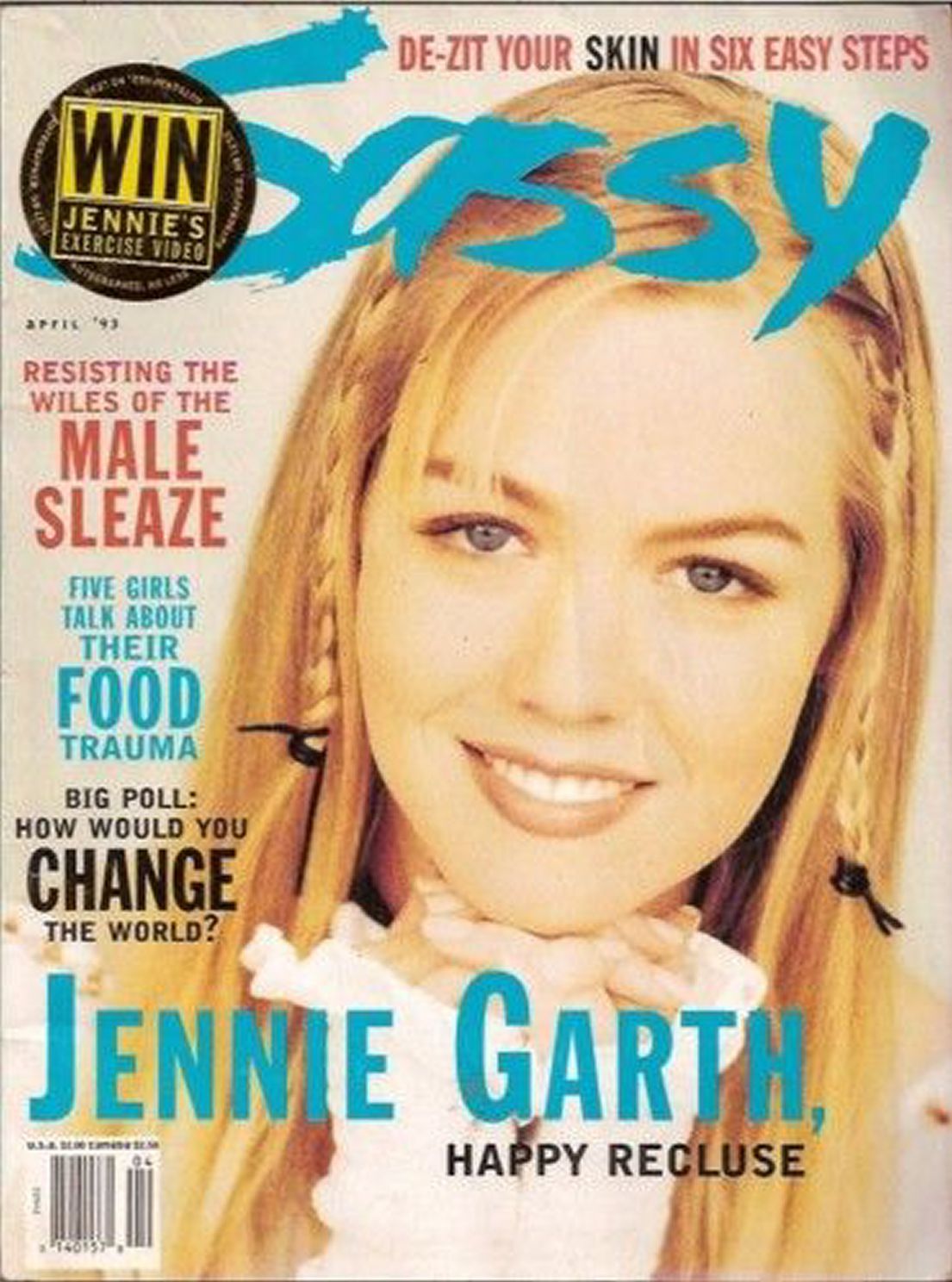 SASSY magazine side cover  April 1993