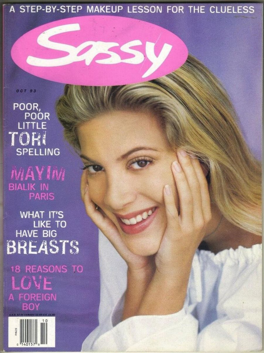 SASSY magazine side cover  October 1993