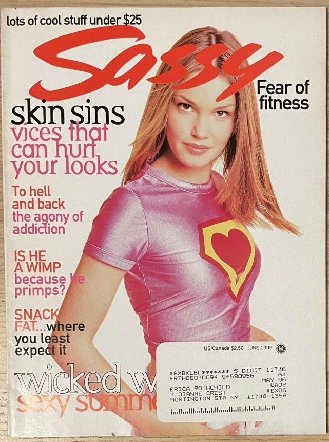 SASSY magazine side cover  June 1995