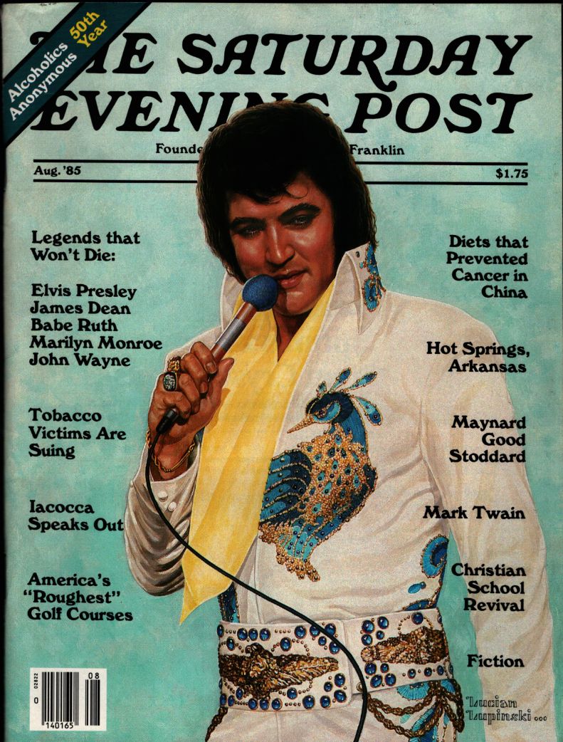 SATURDAY EVENING POST magazine side cover  August 1985