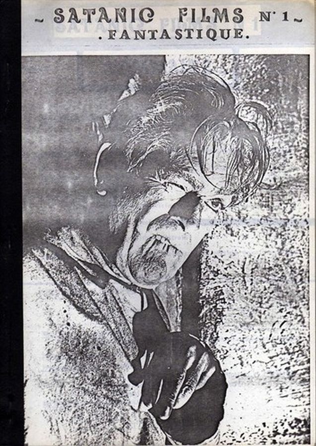 SATANIC FILMS magazine side cover Issue 1  December 1974