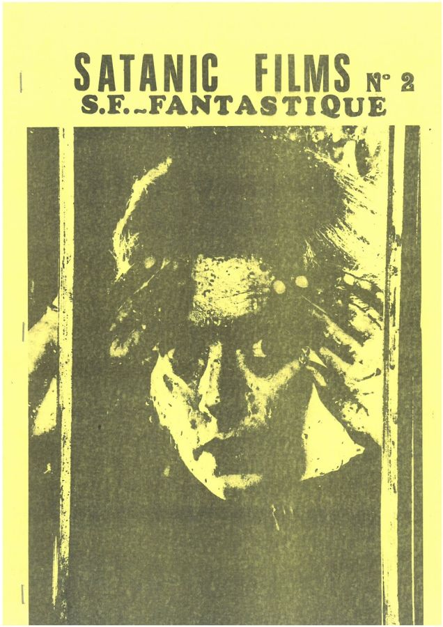 SATANIC FILMS magazine side cover Issue 2   1975