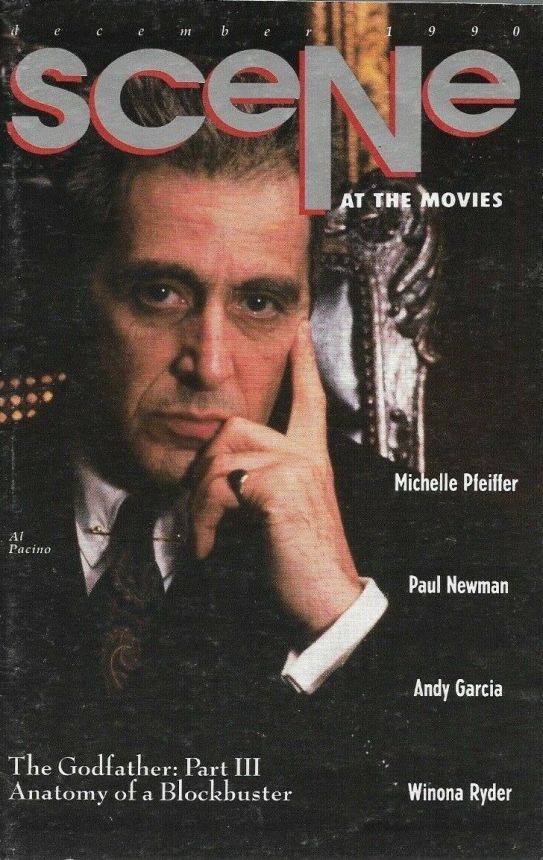 SCENE AT THE MOVIES magazine side cover  December 1990