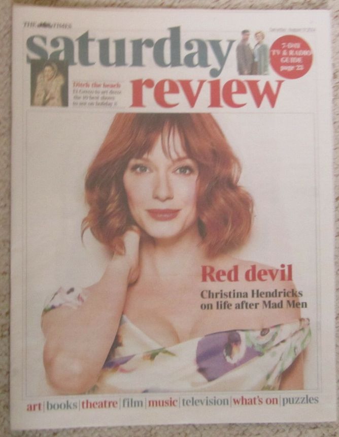 TIMES SATURDAY REVIEW magazine side cover 9 August 2014