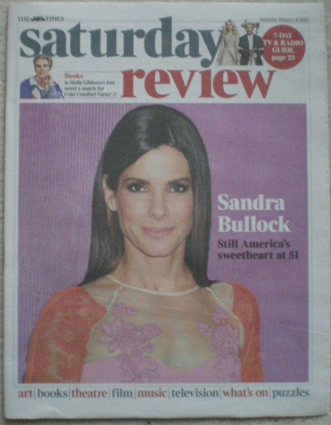 TIMES SATURDAY REVIEW magazine side cover 9 January 2016