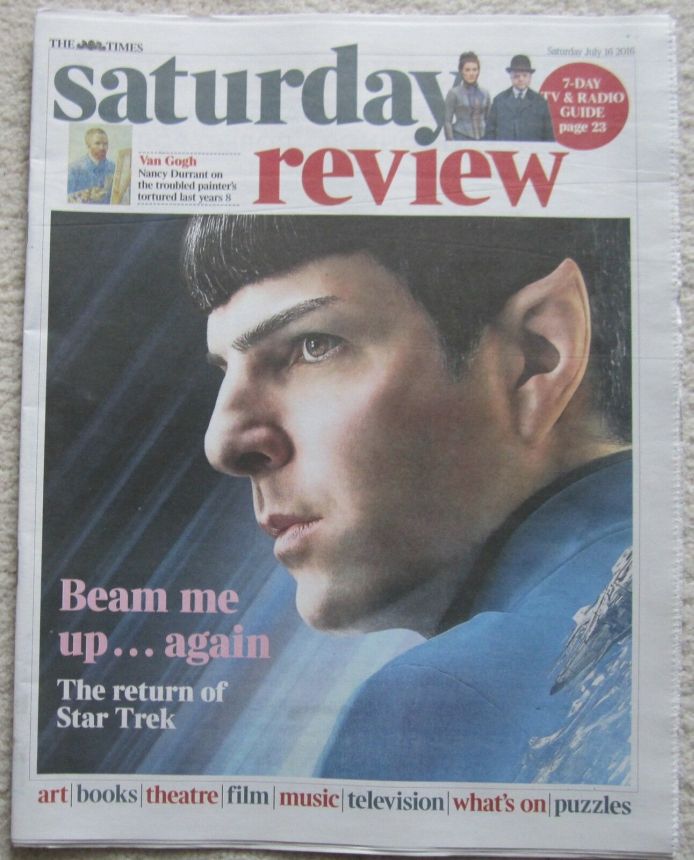 TIMES SATURDAY REVIEW magazine side cover 16 July 2016