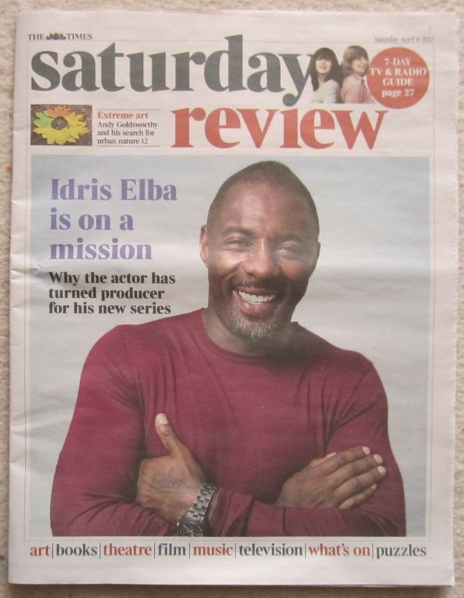 TIMES SATURDAY REVIEW magazine side cover 8 April 2017