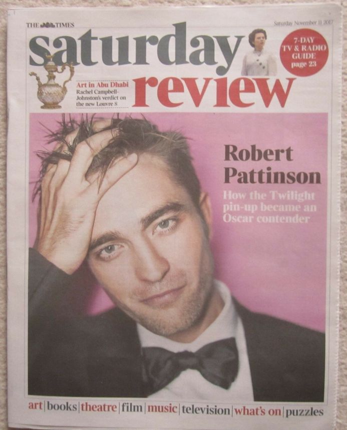 TIMES SATURDAY REVIEW magazine side cover 11 November 2017